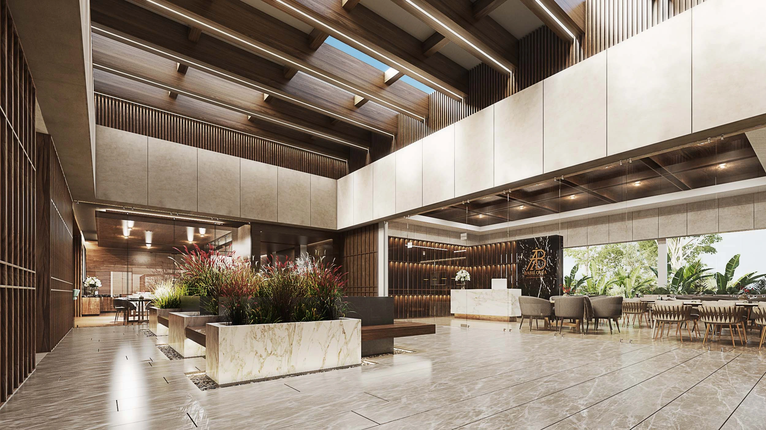 Lobby de restaurante